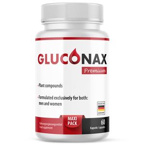 GLUCONAX Nahrungsergänzungsmittel mit Zink, Chrom und sekundären Pflanzenstoffen x1