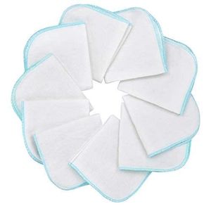 Mias Baby-Waschlappen aus Molton Flanell – 10 Stück, aus Baumwolle, Farbe: blau, schadstofffrei/Baby-Tücher/Kosmetik-Tücher/Allzwecktücher