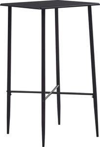 vidaXL Bartisch Schwarz 60 x 60 x 111 cm MDF