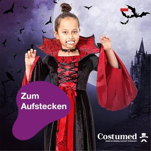 20x detské upírske zuby: Bezpečné a pevné pripevniteľné zuby pre kostýmy Draculu a upírov - ideálne na Halloween a karneval