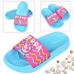 Blau-pinke leichte Badeschuhe/Hausschuhe für Mädchen Peppa Wutz 31-32