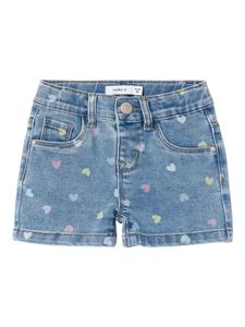 Shorts Denim Slim Fit Allover Print, Girls Shorts  |