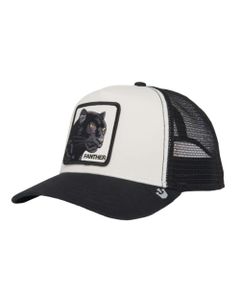 Goorin Bros. Trucker Cap Baseball Mütze Mesh Hat Animal Patch Tier Motiv, Grösse:one-size, Farbe:The Panther - schwarz/weiß