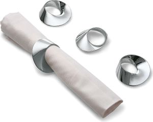 PHILIPPI krúžky na obrúsky SWIRL 4 kusy v sade