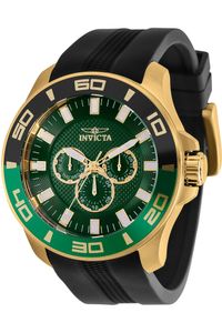 Invicta Pro Diver 35743 Herren armbanduhr - Quarzuhrwerk - Edelstahl mit grünen zifferblat - 50mm