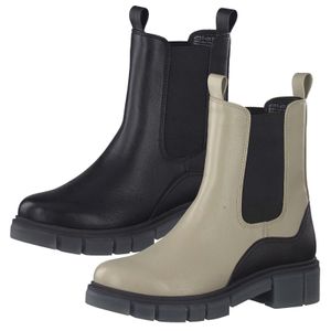 MARCO TOZZI Damen Chelsea Boots Stiefeletten Halbstiefel 2-25413-37, Größe:39 EU, Farbe:Beige