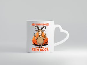 Sternzeichen | Kein bock | Sternzeichen Fauler Steinbock - Herz Tasse Weiß