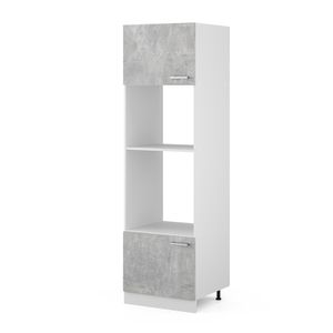 Vicco Mikrowellenschrank R-Line, 60 cm, Beton/Weiß