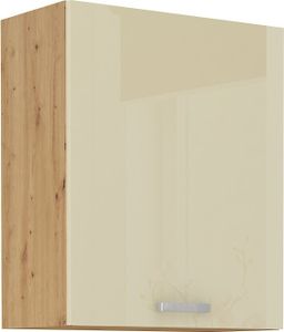 Horní kuchyňská skříňka ADARA - šířka 60 cm, krémová / dub artisan