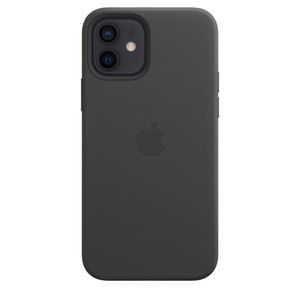 iPhone 12 | 12 Pro Leder Case mit MagSafe - Schwarz Handyhülle
