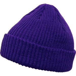 Flexfit Herren Rib Beanie 1502RB, color:purple, size:one size