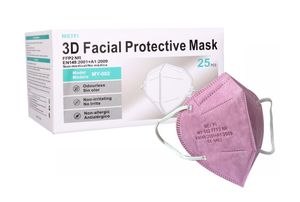 Meiyi 100 Stück FFP2 Maske schutz Atemschutzmaske Feinstaubmaske FFP2 Masken Mundschutzmaske  CE1463