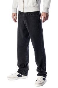 JACK & JONES Loose Fit Jeans Eddie, Farbe:Black Denim / Schwarz, Hosengröße:W32/L32
