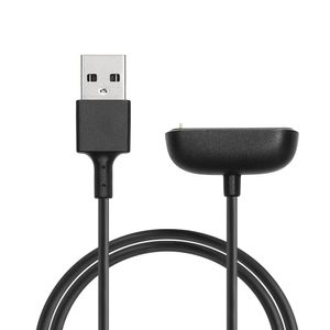 kwmobile USB Kabel Charger kompatibel mit Fitbit Charge 6 Ladekabel - Smart Watch Ersatzkabel - Fitnesstracker Aufladekabel in Schwarz