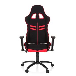 hjh OFFICE Gamingstuhl LEAGUE PRO I Gaming Chair mit Armlehnen (höhenverstellbar) Stoff