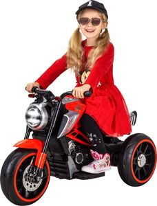 Actionbikes Motors Cruiserbike  BAH1988 Rot - Kinder Elektro Motorrad - USB - AUX - MP3 - Bremsautomatik - 2 x 12 V Motoren - Kindermotorrad Fahrzeug elektrisch ab 3 Jahre