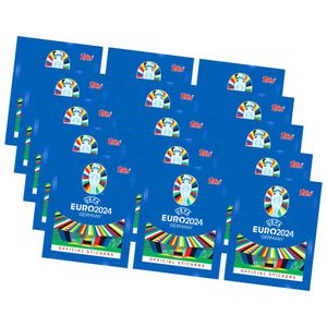 Topps UEFA EURO 2024 Sticker - Fußball EM Sammelsticker - 15 Tüten