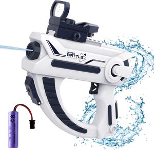 Elektrische Wasserpistole, Spritzpistolen mit Akku mit großer Kapazität, automatischer 140-CC-Wassersauger, Spielzeugpistole für Outdoor (blau)