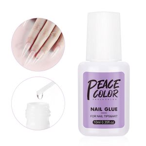 Peacecolor 10g Nagelkleber für Acrylnägel Extra stark und schnelltrocknend Gel-Nagelkleber für falsche Nägel Nail Art Dekorationen