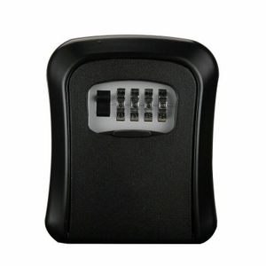 Schlüsselbox Zahlenschloss Kunststoff-Box Schlüsselsafe Schlüsselkasten Wandschlüsselsafe Schwarz