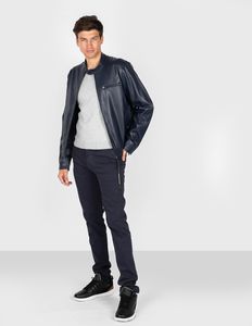 Trussardi Jeans Jacke "Biker" -  52S00193 1T000586 | Biker - Blau -  Größe: 48(EU)