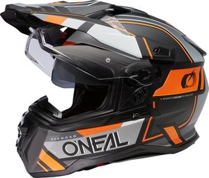 O'NEAL Enduro Helm D-SRS Square V.23 , Schwarz Grau Orange, S