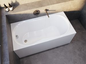 BADLAND Badewanne Rechteck Gracja 180x80 mit Ablaufgarnitur und Füßen GRATIS ohne Verkleidung