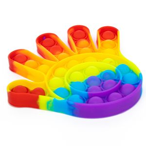 Bubble Pop Push Pop Toy Rainbow Hand