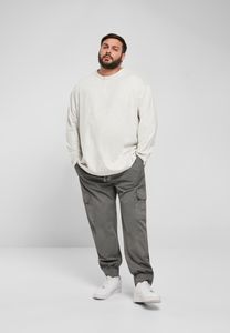 Urban Classics TB4963  Organic Oversized Henley Longsleeve, Größe:L, Farbe:lightgrey