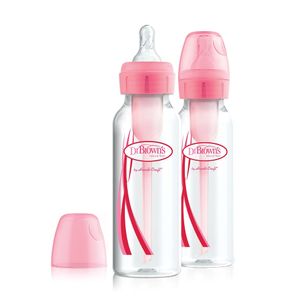Dr. Brown's Duo Pack Standaardfles Options  250ml Roze