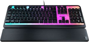 ROCCAT Magma, Volle Größe (100%), USB, Membran Key Switch, AZERTY, RGB-LED, Schwarz
