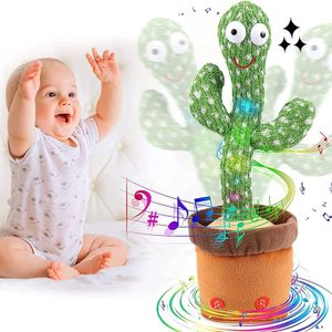 Sprechender Kaktus Babyspielzeug, tanzender und singender Kaktus, interaktives Babyspielzeug mit elektronischer sprechender Aufnahme