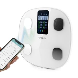 Personenwaage Körperwaage digitales Display bis180kg 15in1 Körperanalysewaage