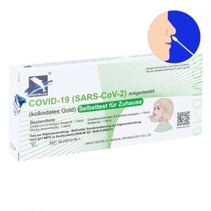 10x DEEPBLUE® COVID-19 (SARS-CoV-2) Antigen Schnelltests Laientest für zu Hause zugelassen Selbsttest   Test-ID AT1190/21
