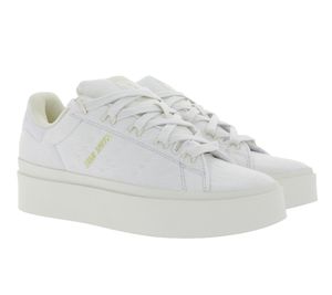 adidas Stan Smith Bonega Damen Plateau-Sneaker mit eingearbeitetem Floralmuster GZ4308 Weiß, Größe:38