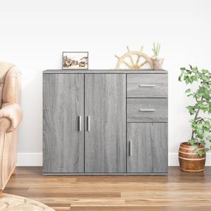 vidaXL Sideboard Grau Sonoma 91x29,5x75 cm Holzwerkstoff