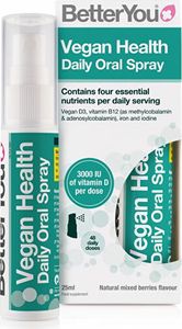BetterYou - Eisen, Jod, Witamina D3 i B12, Wegański spray do jamy ustnej, 25 ml