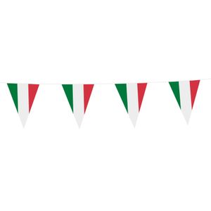 Italien Wimpelkette grün weiß rot 10m