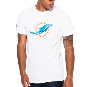 New Era - NFL Miami Dolphins Team Logo T-Shirt - white : XL Größe: XL