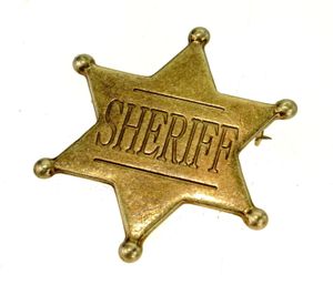 Denix US Sheriff Stern aus Metall - Abzeichen Cowboy Western Anstecker 5cm Denix US Sheriff Stern aus Metall - Abzeichen Cowboy Western Anstecker 5cm