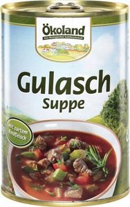 ökoland Gulasch-Suppe, hefefrei, mit Rindfleisch 400ml