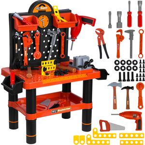 Werkzeugset für Kinder mit Tisch & Elektrische Bohrmaschine 22950