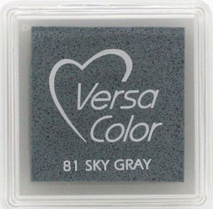 Tsukineko | VersaColor pečiatkový blok 3x3cm Sky grey