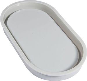 Rayher Silikon Gießform Untersetzer Oval, 17,8x9,5x1,6cm