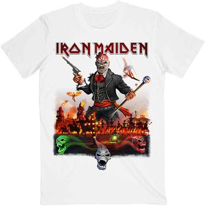 Iron Maiden - "Legacy Of The Beast Live In Mexico City" T-Shirt für Herren/Damen Unisex RO950 (XL) (Weiß)