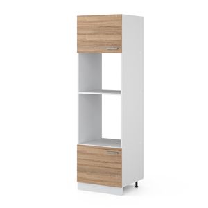 Vicco Mikrowellenschrank R-Line, 60 cm, Sonoma/Weiß