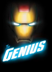 Wandbild - Avengers The Genius - Größe 50 x 70 cm