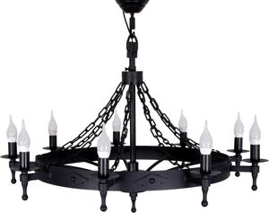 Kronleuchter Crafdeco - Schwarz Modernes Design Elegante Pendelleuchte für Wohnzimmer Esszimmerlampe Büro Stilvolles Hängeleuchte