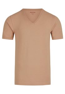 Daniel Hechter - Shape Fit -  Doppelpack Herren Kurzarm T-Shirt V-Neck/V-Ausschnitt (100925 76060), Größe:M, Farbe:Camel (430)