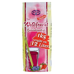 Krüger Typ Wildfrucht Getränkepulver für 12 Liter Getränk 1000g